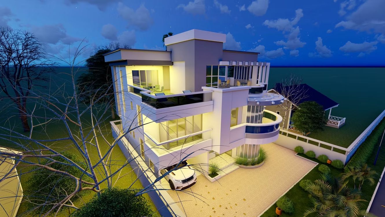 Parcelle avec projet architectural